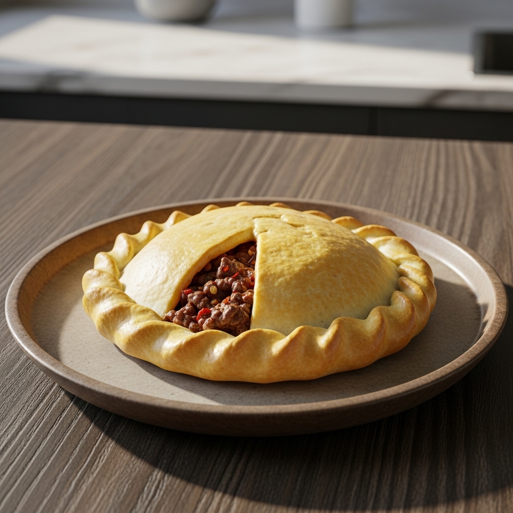 Keto Argentinian Empanada Salteña with Spicy Beef Filling